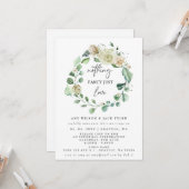 Nichts Extravagant nur Liebe Hochzeitsankündigung Karte (Vorderseite/Rückseite Beispiel)