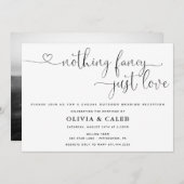 Nichts Extravagant nur Liebe Hochzeitseinladung Einladung (Vorne/Hinten)