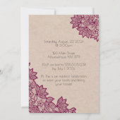 Nichts Extravagant, nur LIEBE! Hochzeitseinladunge Einladung (Rückseite)