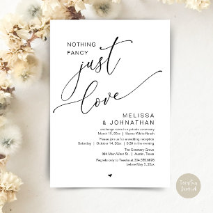 Nichts Extravagant, nur Liebe, Hochzeitsempfang Einladung