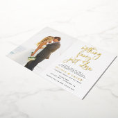 Nichts Extravagant nur Liebe Hochzeitsempfang Folieneinladung (Gedreht)