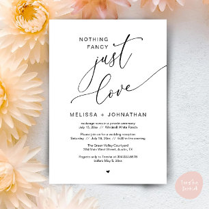 Nichts Extravagant, nur Liebe, Hochzeitsempfang Pa Einladung