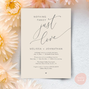 Nichts Extravagant, nur Liebe, Hochzeitsempfang Pa Einladung