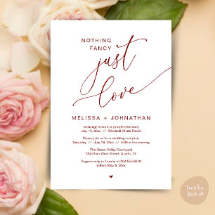 Nichts Extravagant, nur Liebe, Hochzeitsempfang Pa Einladung