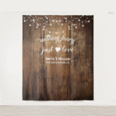 Nichts Extravagant nur Liebe Hochzeitsempfang Wandteppich (Vorderseite)