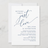 Nichts Extravagant, nur Liebe, Hochzeitsessen Einladung (Vorderseite)