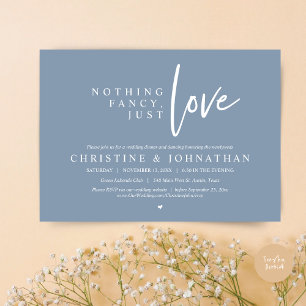 Nichts Extravagant, nur Liebe, Hochzeitsessen Einladung
