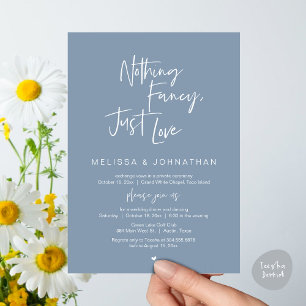 Nichts Extravagant, nur Liebe, Hochzeitsessen Einladung