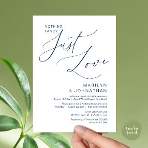 Nichts Extravagant, nur Liebe, Hochzeitsessen Einladung