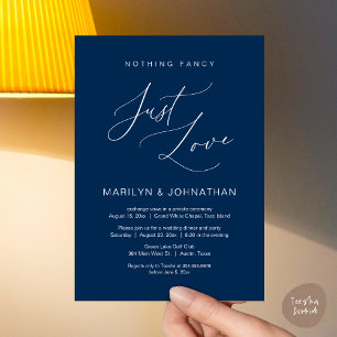 Nichts Extravagant, nur Liebe, Hochzeitsessen Einladung