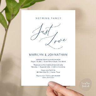 Nichts Extravagant, nur Liebe, Hochzeitsessen Einladung
