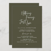 Nichts Extravagant nur Liebe, Hochzeitsessen Einladung (Vorne/Hinten)