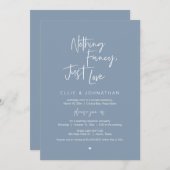 Nichts Extravagant nur Liebe, Hochzeitsessen Einladung (Vorne/Hinten)