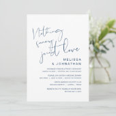 Nichts Extravagant, nur Liebe, Hochzeitsfeier Einladung (Stehend Vorderseite)