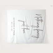 Nichts Extravagant nur Liebe Hochzeitsfeier Hinter Wandteppich (Vorderseite (Horizontal))