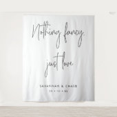 Nichts Extravagant nur Liebe Hochzeitsfeier Hinter Wandteppich (Vorderseite)