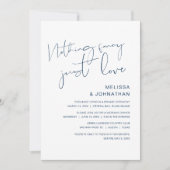 Nichts Extravagant, nur Liebe, Hochzeitsfeier Invi Einladung (Vorderseite)