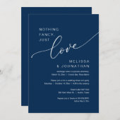 Nichts Extravagant, nur Liebe, Hochzeitsfeier Part Einladung (Vorne/Hinten)