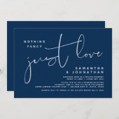 Nichts Extravagant, nur Liebe, Hochzeitsfeier Part Einladung (Vorne/Hinten)