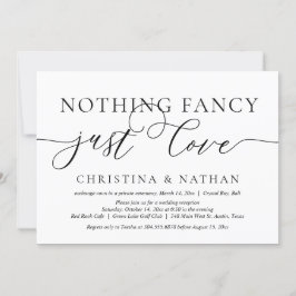 Nichts Extravagant, nur Liebe, Hochzeitsfeier Part Einladung