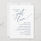 Nichts Extravagant, nur Liebe, Hochzeitsfeier Part Einladung (Vorderseite)