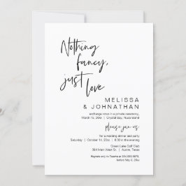 Nichts Extravagant, nur Liebe, Hochzeitsfeier Part Einladung