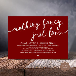 Nichts Extravagant, nur Liebe, Hochzeitsfeier Part Einladung