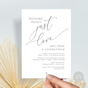 Nichts Extravagant, nur Liebe, Hochzeitsfeier Part Einladung