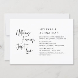 Nichts Extravagant, nur Liebe, Hochzeitsfeier Part Einladung