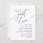 Nichts Extravagant, nur Liebe, Hochzeitsfeier Part Einladung (Vorderseite)