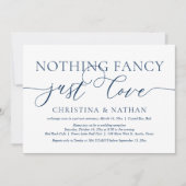 Nichts Extravagant, nur Liebe, Hochzeitsfeier Part Einladung (Vorderseite)