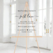 Nichts Extravagant nur Liebe Hochzeitswillkommen Acrylschild