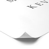 Nichts Extravagant, nur Liebe Hochzeitszeichen Poster (Ecke)