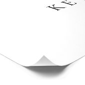 Nichts Extravagant, nur Liebe Hochzeitszeichen Poster (Ecke)