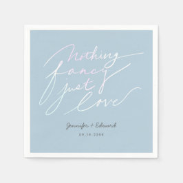 Nichts Extravagant nur Liebe Hochzeitszitat Serviette