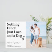 Nichts Extravagant, nur Liebe Hund Hochzeit speich (Stehend Vorderseite)