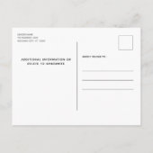 Nichts Extravagant nur Liebe Hund Save the Date Ankündigungspostkarte (Rückseite)