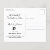 Nichts Extravagant nur Liebe Hund Save the Date Po (Rückseite)