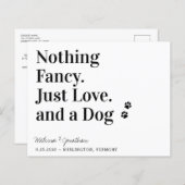 Nichts Extravagant nur Liebe Hund Save the Date QR (Vorne/Hinten)