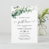 Nichts Extravagant nur Liebe intim Einladung (Stehend Vorderseite)