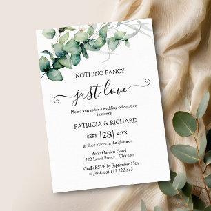 Nichts Extravagant nur Liebe intim Einladung