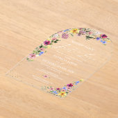 Nichts Extravagant nur Liebe intime Hochzeit Acryleinladungen (Ablage )