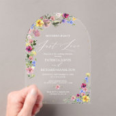 Nichts Extravagant nur Liebe intime Hochzeit Acryleinladungen (Insitu (Handheld))