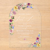 Nichts Extravagant nur Liebe intime Hochzeit Acryleinladungen (Vorderseite)