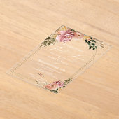 Nichts Extravagant nur Liebe intime Hochzeit Acryleinladungen (Ablage )