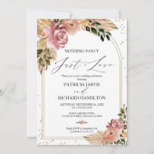 Nichts Extravagant nur Liebe intime Hochzeit Einladung (Vorderseite)