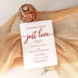 Nichts Extravagant nur Liebe Lässig Hochzeit Einla Einladung