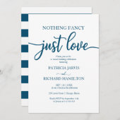 Nichts Extravagant nur Liebe Lässig Hochzeit Einla Einladung (Vorne/Hinten)