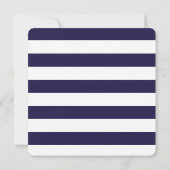 Nichts Extravagant nur Liebe Lässig Hochzeit Navy  Einladung (Rückseite)