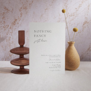 Nichts Extravagant, nur Liebe Lässig Hochzeitseinl Einladung
